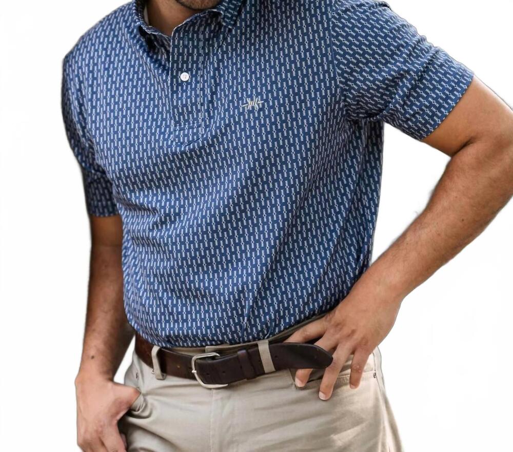 NEW TEXAS STANDARD traditions polo in serape navy